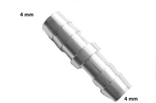 Łącznik 4 mm króciec do węża 4 mm metalowy